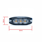 LED-varningsljus – 1700–1800K (Orange) – 9 W – 9V - 32V – 82 mm
