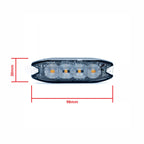 LED-varningsljus – 1700–1800K (Orange) – 12 W – 9V - 32V – 98 mm