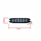 LED-varningsljus – 1700–1800K (Orange) – 18 W – 9V - 32V – 130 mm