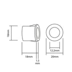 Parkeringssensor med display – Vit – ultraljudssensor – 4 sensorer – 4x 2,5 m