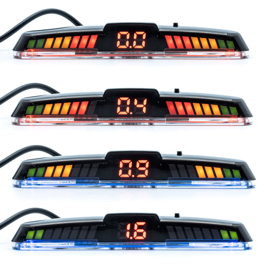 Parkeringssensor med display – Koppar – ultraljudssensor – 4 sensorer – 4x 2,5 m