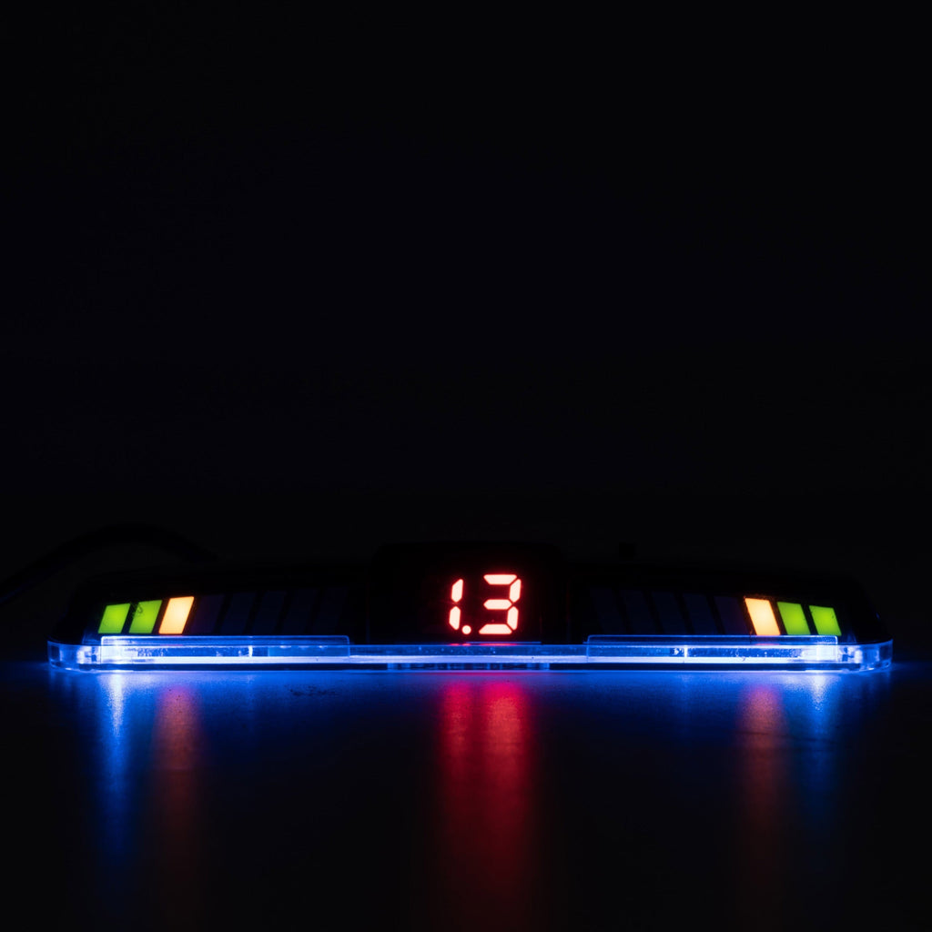 Parkeringssensor med display – Olivgrön – ultraljudssensor – 4 sensorer
