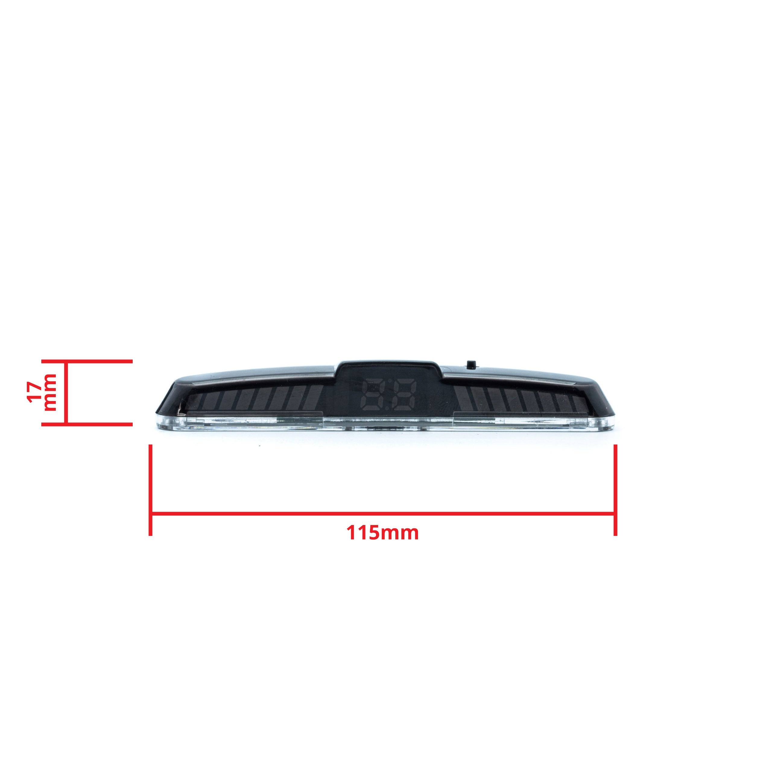 Parkeringssensor med display – Grå – ultraljudssensor – 4 sensorer – 4x 2,5 m