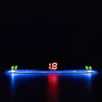Parkeringssensor med display – Indigoblå – ultraljudssensor – 4 sensorer
