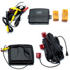 Parkeringssystem med kamera – Röd – 9V - 16V – ultraljudssensor