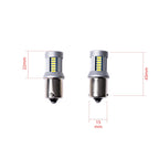 LED-lampa för bil – P21W – BA15S – 6000K – 30 LED – SMD 4014 – 2-pack