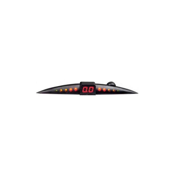 Parkeringssensor med display – Silver – ultraljudssensor – 8 sensorer