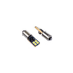 LED-lampa för bil – H6W – BAX9s – 6000K – 8 LED – SMD 3030 – 2-pack