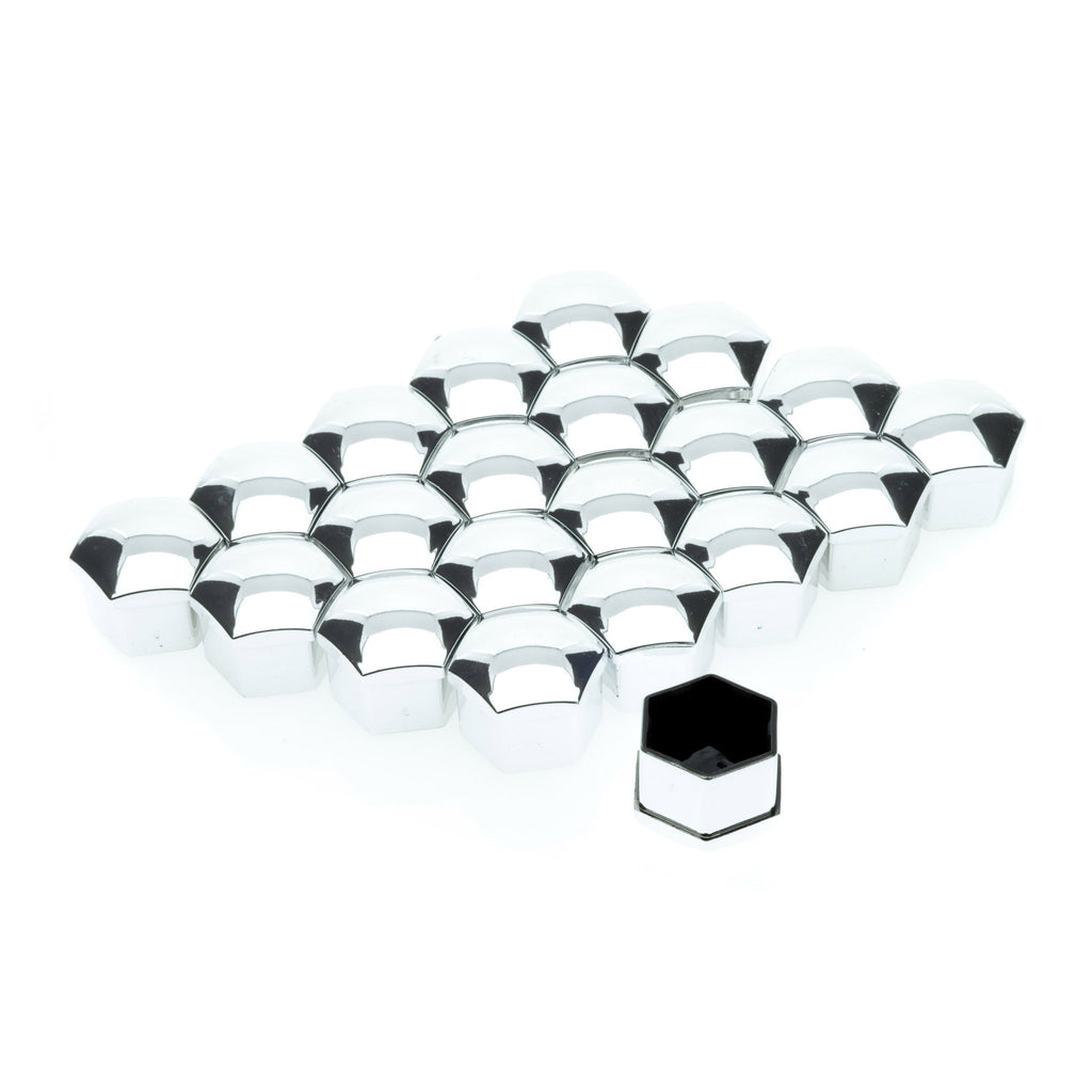Hjulmutterskydd – Chrome – 20-pack