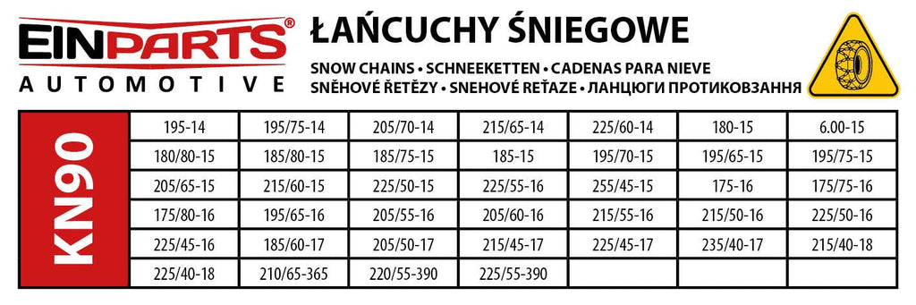 Snökedjor och snösockor – Härdat stål – 2-pack