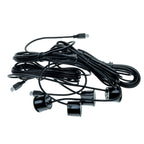 Parkeringssensor med summer – Svart – ultraljudssensor – 4 sensorer – 4x 2,5 m