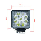 LED-extralampa – 27 W – 6000K – 9 LED – 126 mm