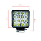 LED-extralampa – 48 W – 6000K – 16 LED – 126 mm