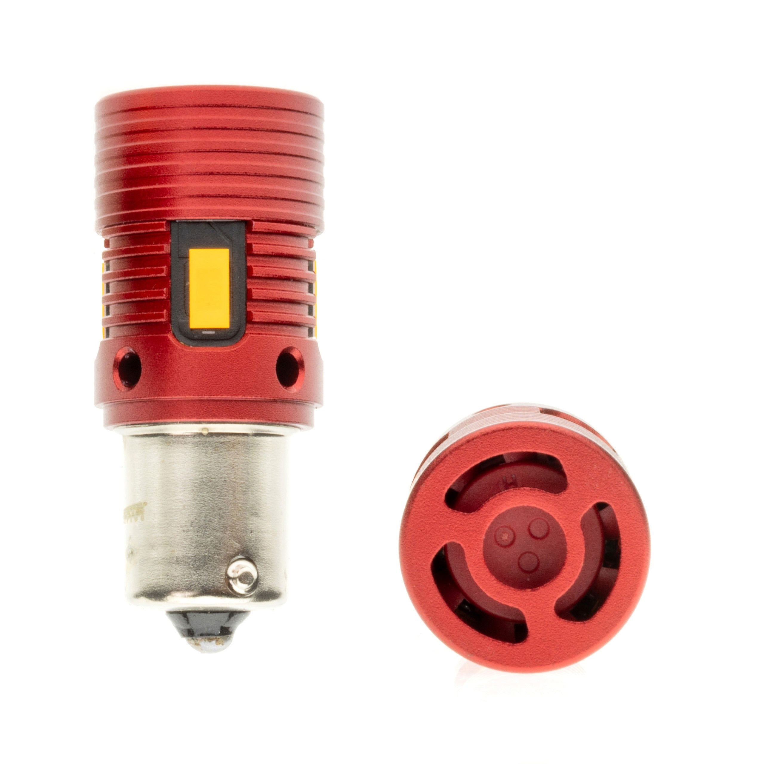 LED-lampa för bil – PY21W – BAU15S – 1700–1800K (Orange) – 4 LED – SMD 3570