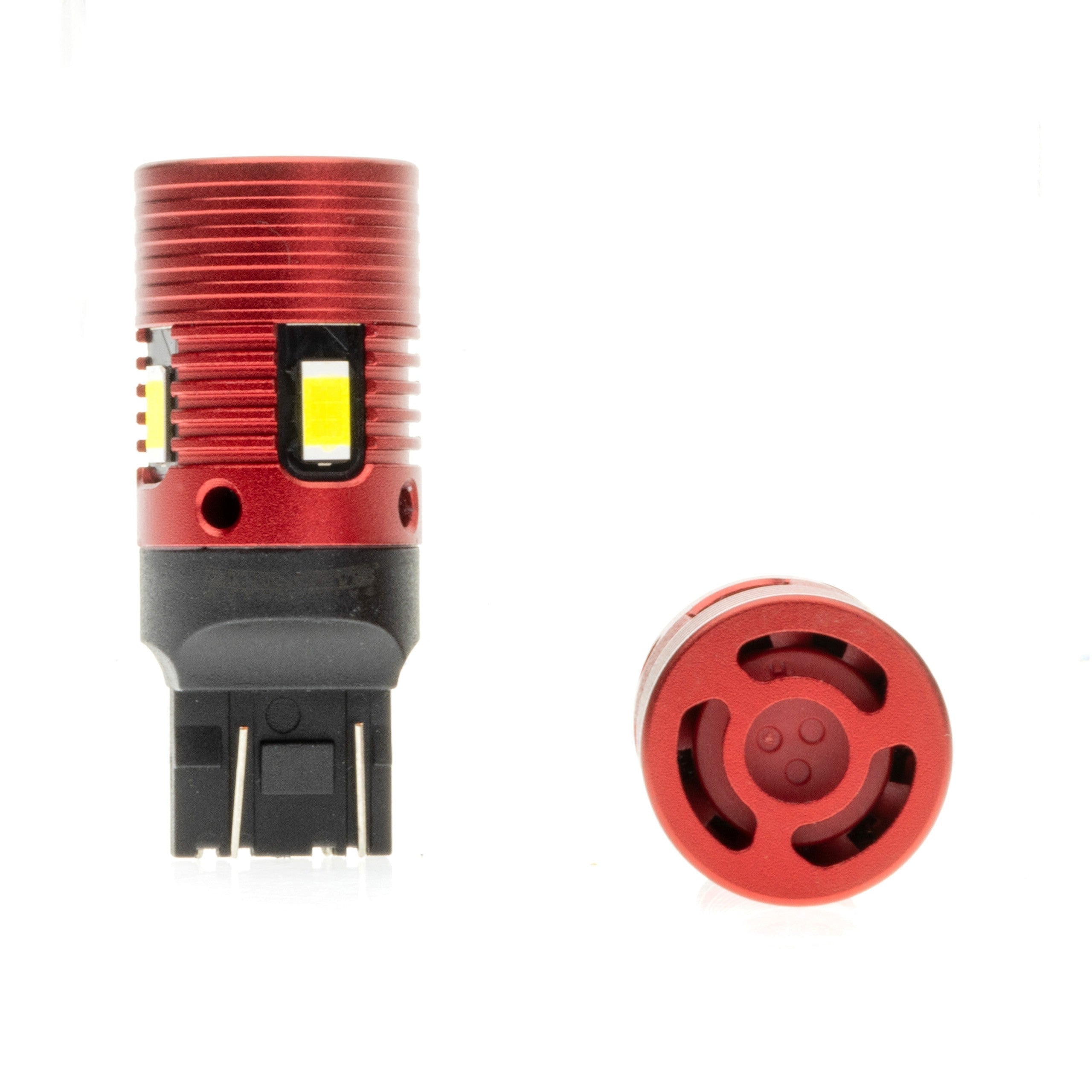 LED-lampa för bil – W21/5W – W3X16D – 6000K – 4 LED – SMD 3570 – 50 mm – 2-pack