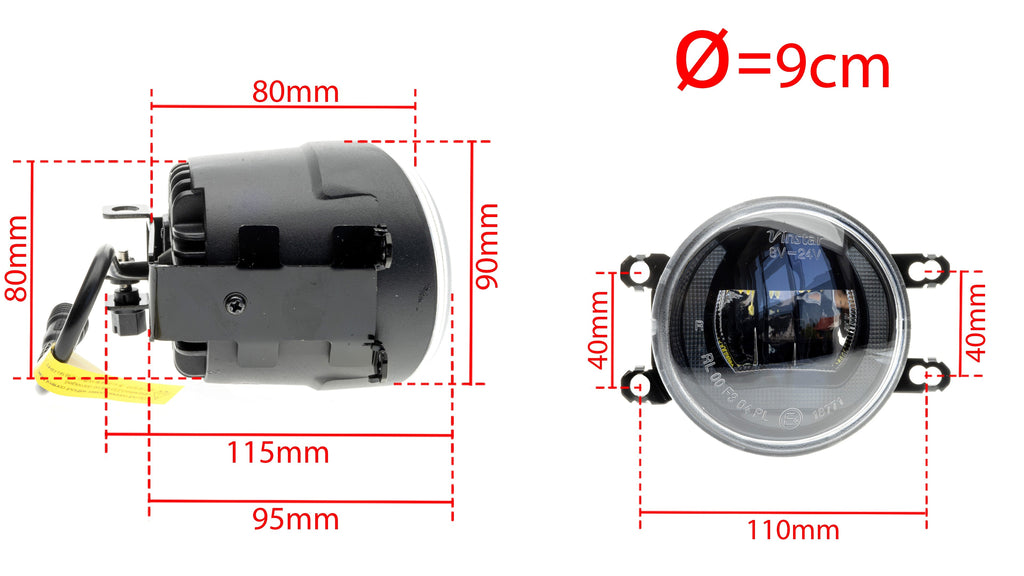 DRL- och dimljus Toyota Avensis II Fl/Camry XV40 m.fl.