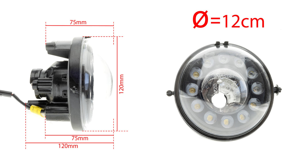 DRL- och dimljus MINI R55 Clubman