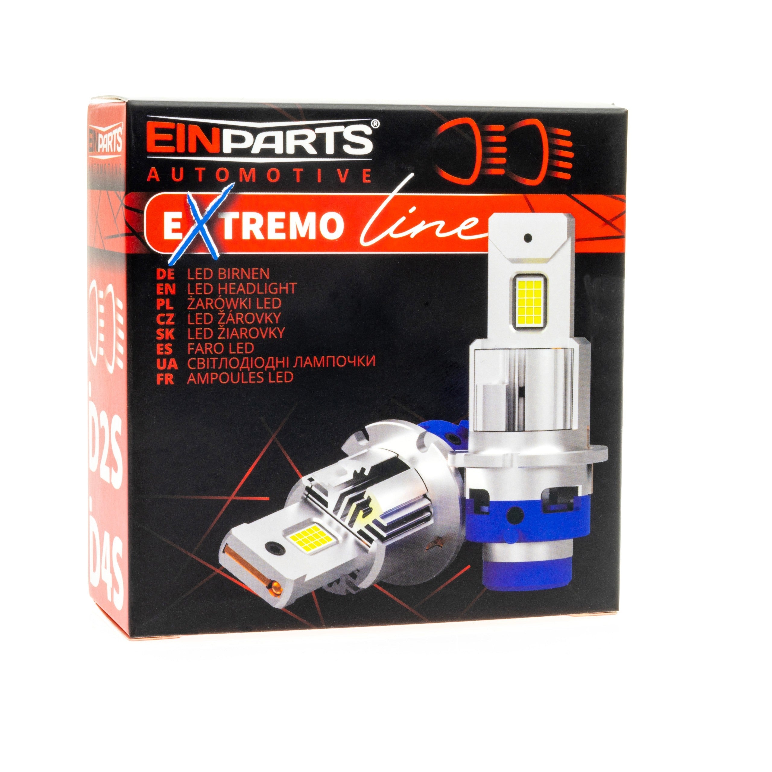LED-konverteringssats – D2S – 6000K – 85V – P32d-2 – 2-pack