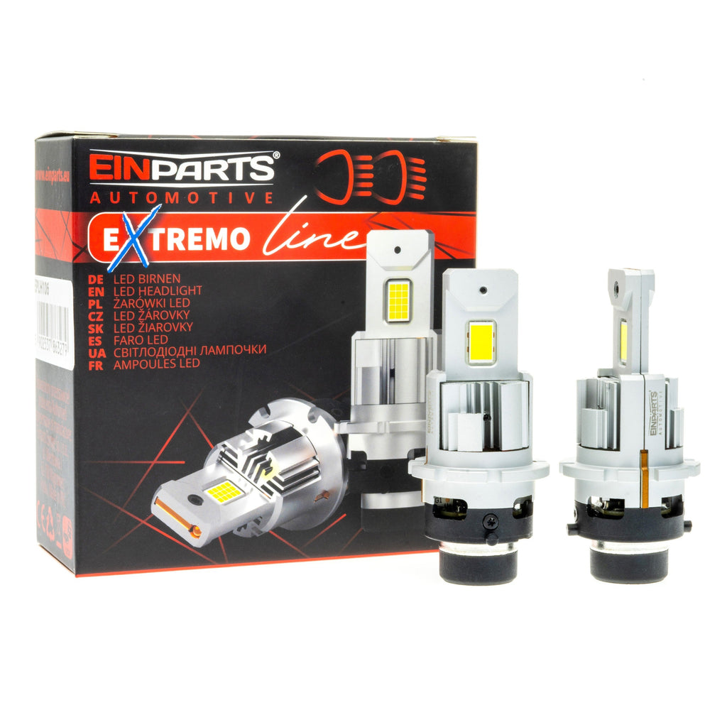 LED-konverteringssats – D4S – 6000K – 85V – P32d-5 – 2-pack