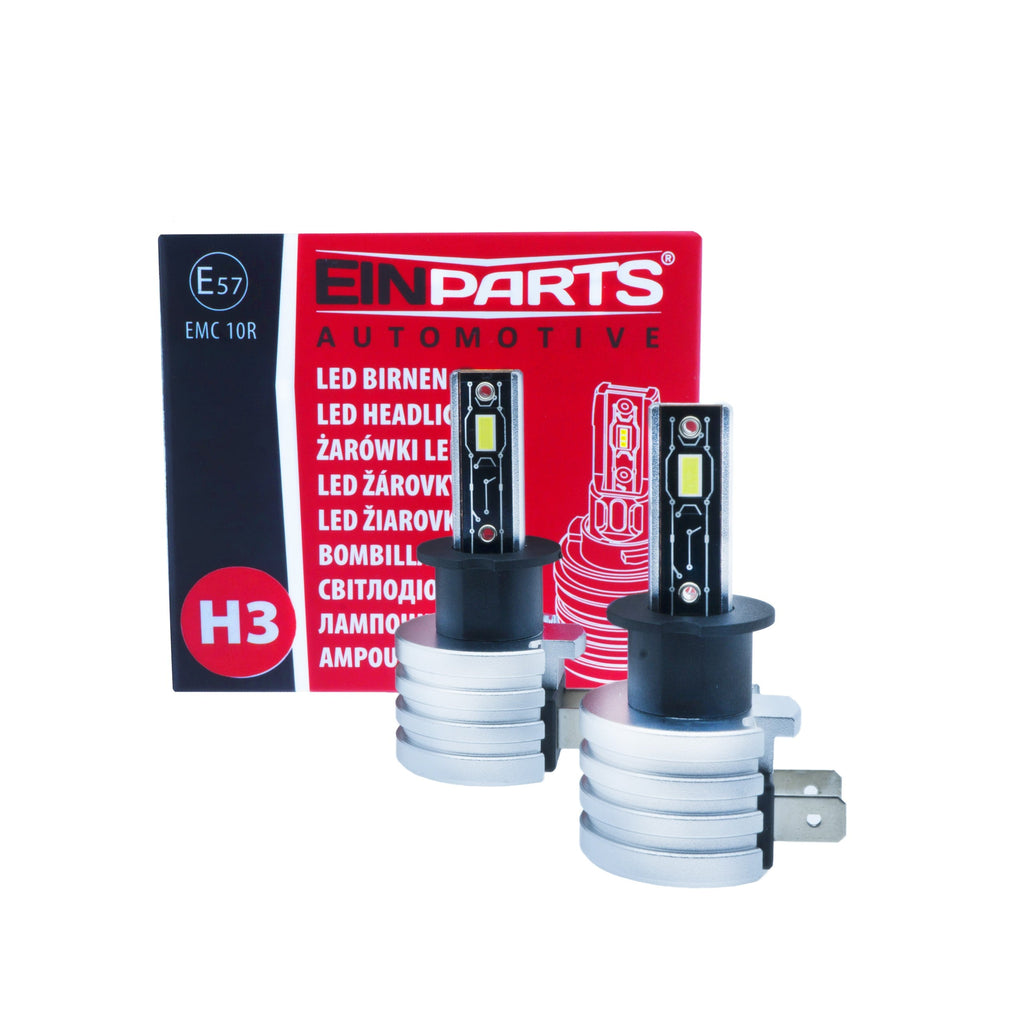 LED-konverteringssats – H3 – 6500K – 9V - 16V – 2-pack
