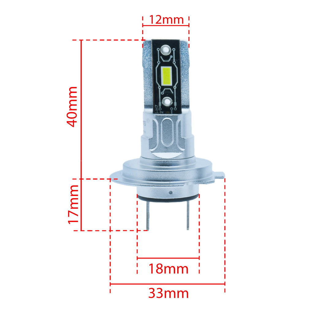 LED-konverteringssats – H7 – 6500K – 9V - 16V – PX26D – 2-pack