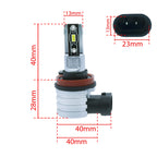 LED-konverteringssats – H11 – 6500K – 9V - 16V – PGJ19–1/2 – 2-pack
