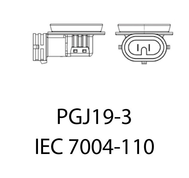 LED-konverteringssats – H16 – 6500K – 9V - 16V – PGJ19–3 – 2-pack