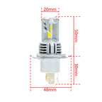 LED-konverteringssats – H4 – 6000K – 9V - 16V – P43t – 2-pack
