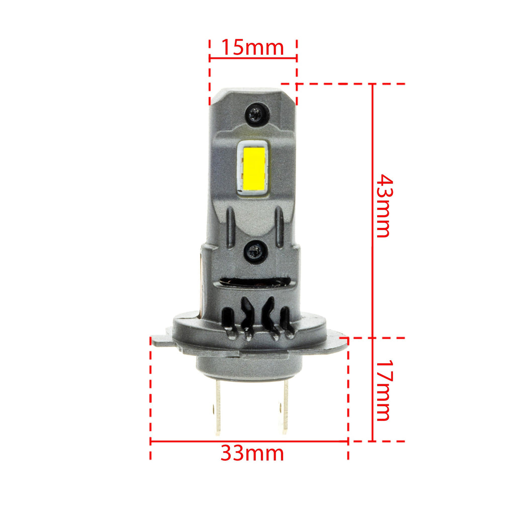 LED-konverteringssats – H7 – 6000K – 9V - 16V – PX26D – 2-pack