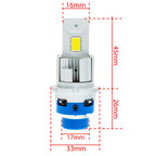 LED-konverteringssats – D2S – 6000K – 85V – P32d-2 – 2-pack