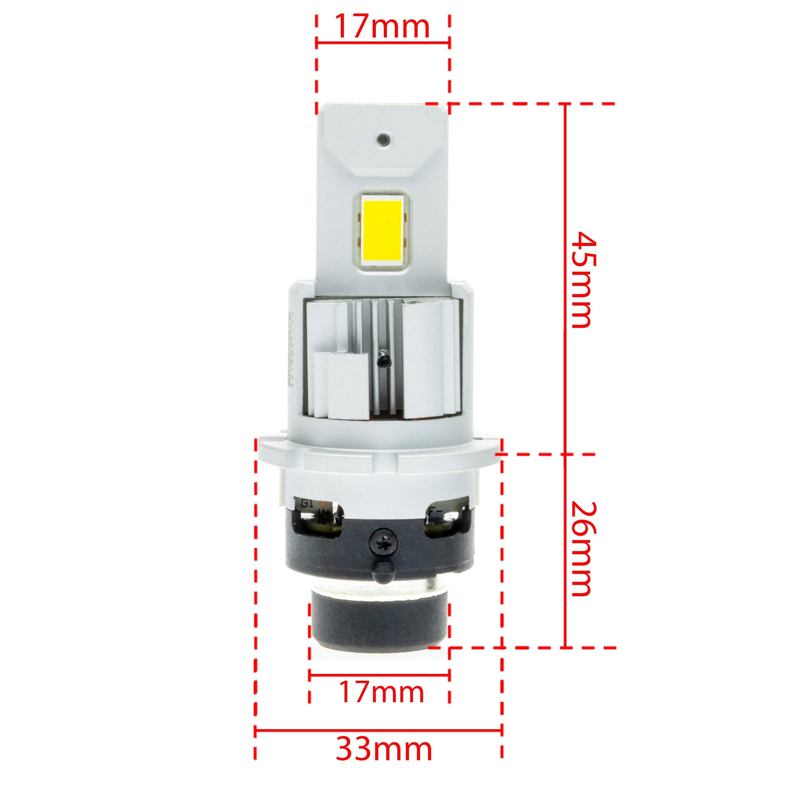 LED-konverteringssats – D4S – 6000K – 85V – P32d-5 – 2-pack
