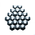 Hjulmutterskydd – Kromsilver – Plast – 20-pack