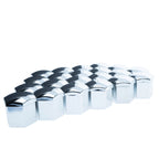 Hjulmutterskydd – Kromsilver – Plast – 20-pack