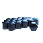 Hjulmutterskydd – Svart – Plast – 20-pack