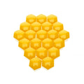 Hjulmutterskydd – Gul – Plast – 20-pack – 24 mm mm