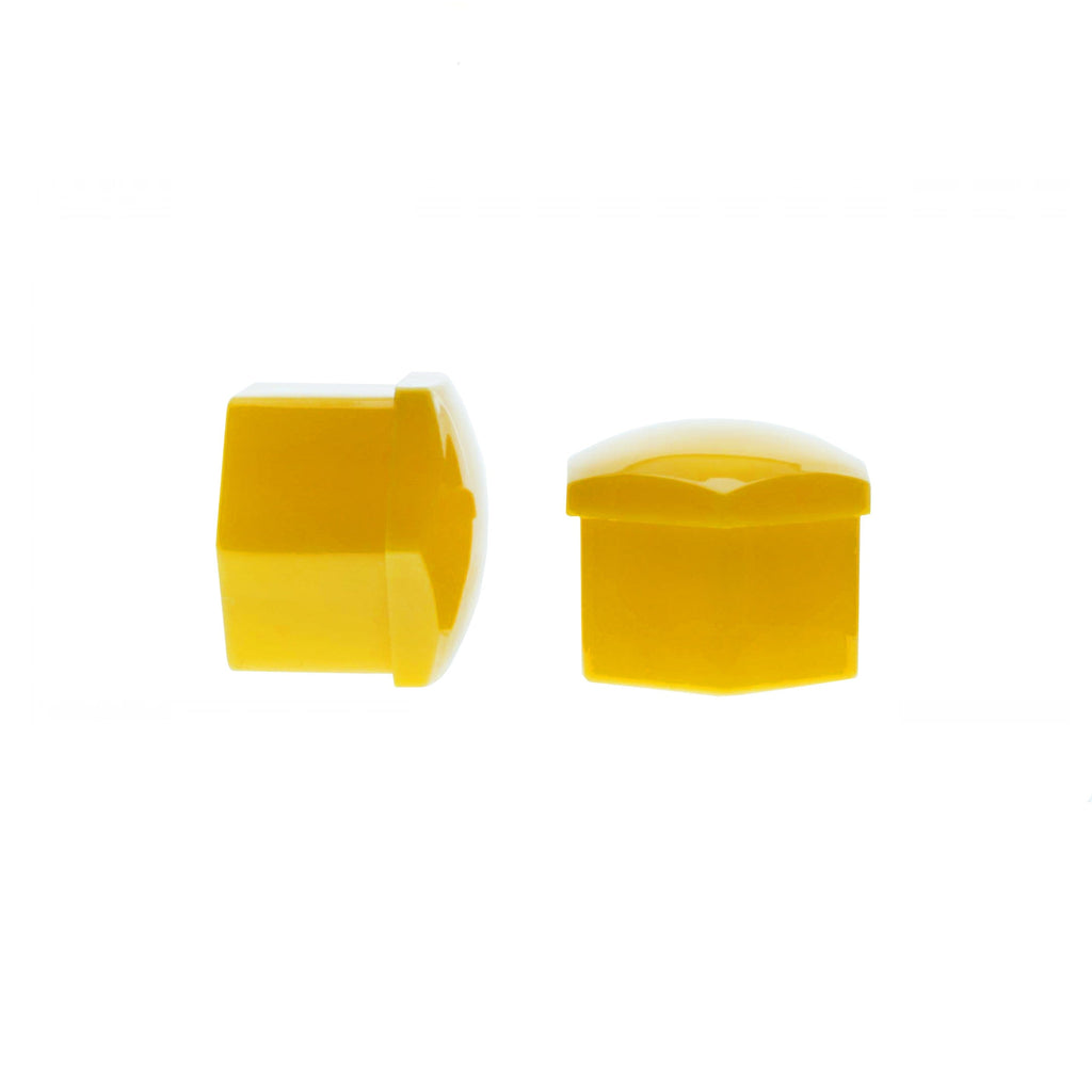 Hjulmutterskydd – Gul – Plast – 20-pack – 24 mm mm