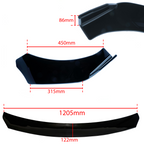 Frontsplitter – Svart gloss – ABS