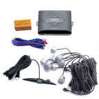 Parkeringssensor – Silver – ultraljudssensor – 8 sensorer – 4x 2,5 m/ 4x 6 m