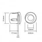 Parkeringssensor med summer – Vit – ultraljudssensor – 4 sensorer – 4x 2,5 m