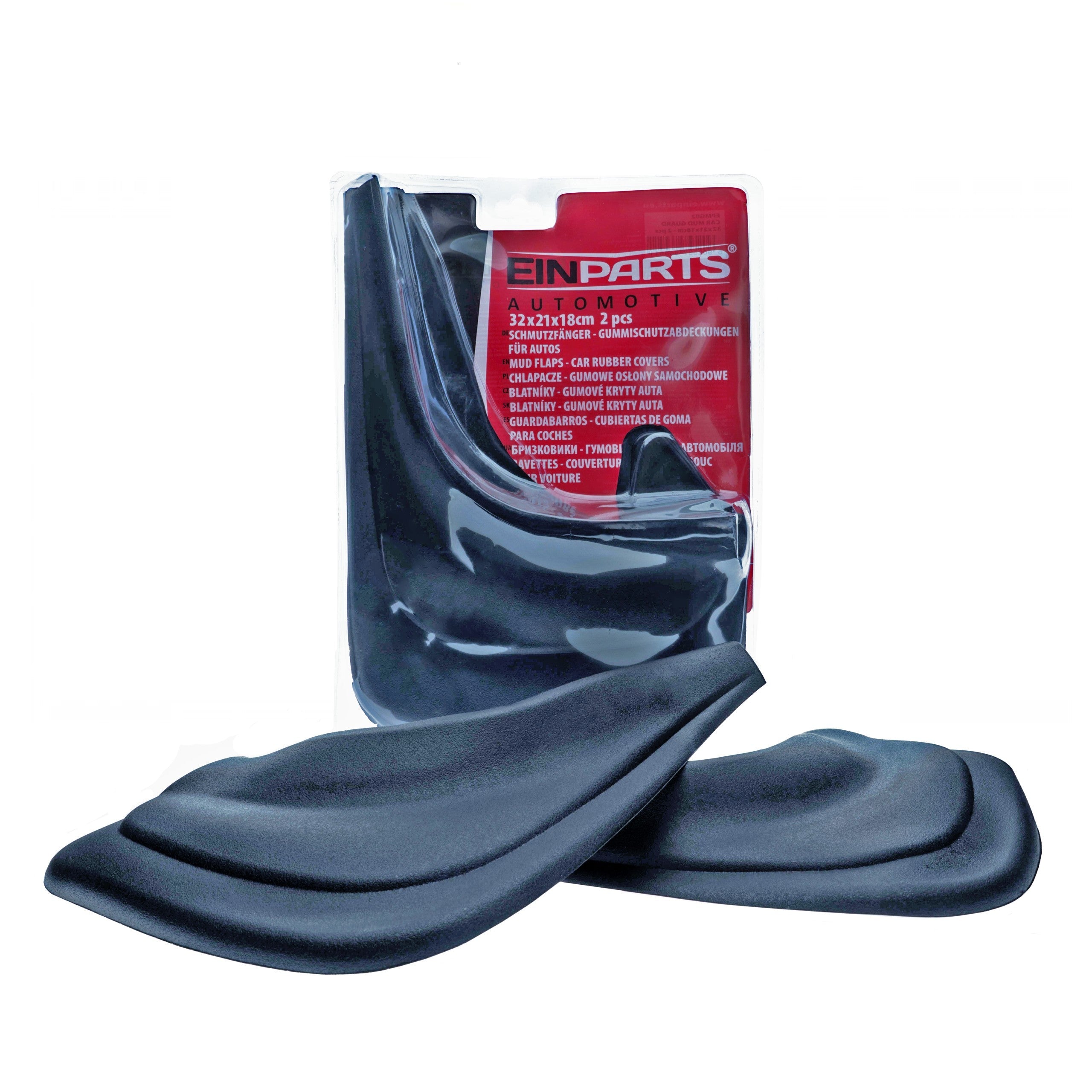 Stänkskydd – Svart – 32 x 21 x 18 cm – 2-pack