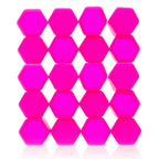 Hjulmutterskydd – Rosa – Silikon – 20-pack – 17 mm