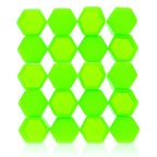 Hjulmutterskydd – Grön – Silikon – 20-pack – 19 mm