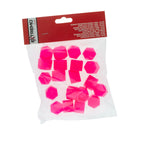 Hjulmutterskydd – Rosa – Silikon – 20-pack – 19 mm