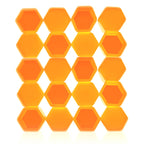 Hjulmutterskydd – Orange – Silikon – 20-pack – 19 mm