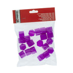 Hjulmutterskydd – Lila – Silikon – 20-pack – 19 mm