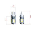 LED-lampa för bil – W5W – W2,1x9,5d – 6000K – 9 LED – SMD 3030 – 2-pack
