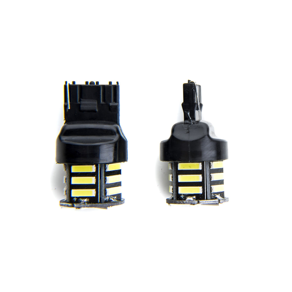 LED-lampa för bil – W21W – W3X16D – 6000K – 21 LED – SMD 7020 – 2-pack