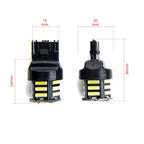 LED-lampa för bil – W21W – W3X16D – 6000K – 21 LED – SMD 7020 – 2-pack