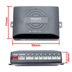 Parkeringssensor med display – Svart – ultraljudssensor – 8 sensorer