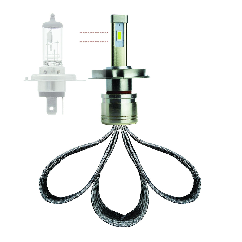 LED-konverteringssats – H4 – 6000K – 9V - 32V – P43t – 2-pack